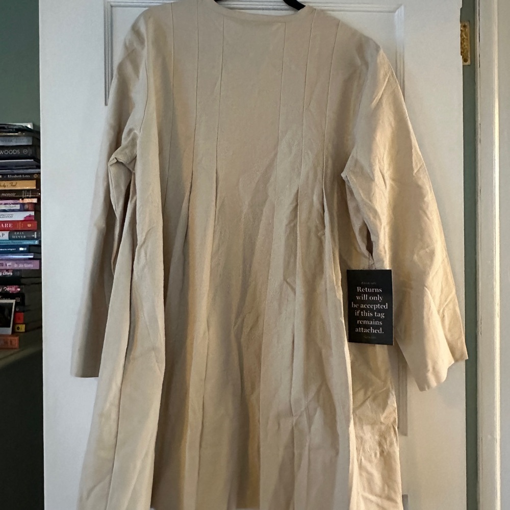 Tuckernuck Cream Pleated Mini Dress - Picture 3 of 5